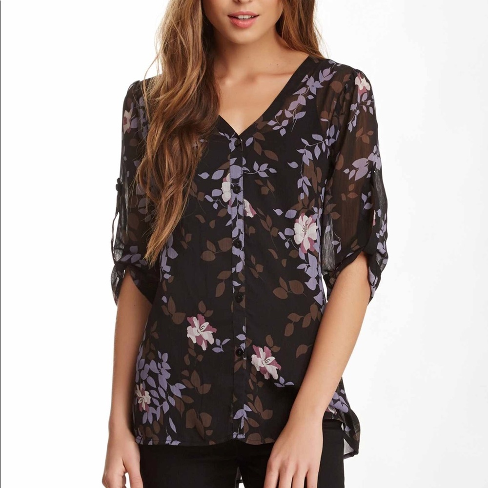 Mushka Sienna Rose sheer top